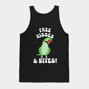 Free kisses and bites! Green indian ringneck Tank Top